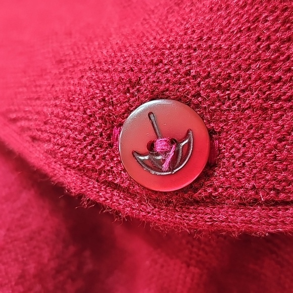 Vintage Arnold Palmer Robert Bruce Men’s Wool Burgundy Cardigan Sweater XL - Picture 5 of 10